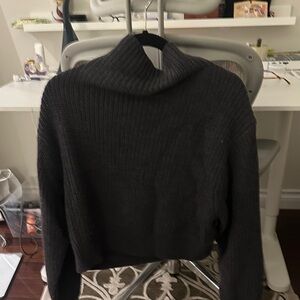 Wilfred Grey Wool Turtleneck Sweater